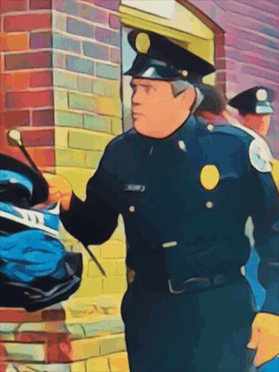 Police Officers Talking GIF