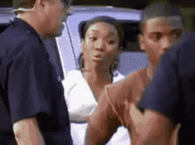 Police Officers Talking To Woman Near Car GIF
