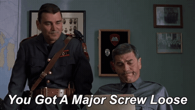Police Officers With You Got A Major Screw Loose GIF