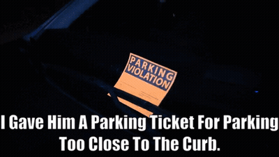Police Puppet Giving Parking Ticket GIF