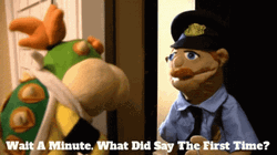 Police Puppet Wait A Minute The Muppets GIF