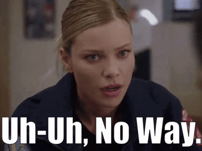 Police Woman Saying Uh-Uh-No Way GIF