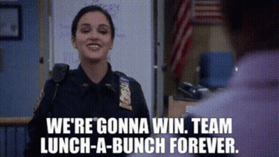 Police Woman Smiling Talking To Man GIF