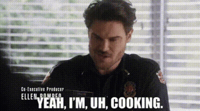 Policeman Talking To Woman By Window GIF