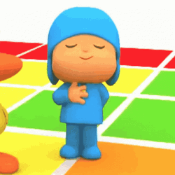 Polite Pocoyo Bowing Down  GIF