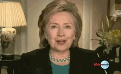 Politician Hillary Clinton Laughing