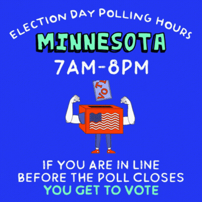 Polling Hours Poster Minnesota GIF
