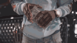 Polo G Showing Money GIF