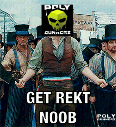 Poly Gunnerz Poster Man In Top Hat GIF