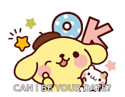 Pompompurin Can I Be Your Date Ok GIF