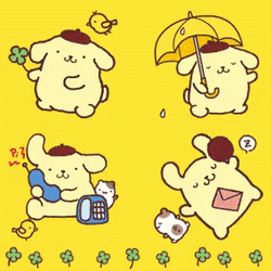 Pompompurin Cute Calling Sleeping GIF