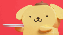 Pompompurin Yummy Burger  GIF