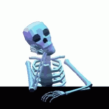Pondering & Waiting Skeleton