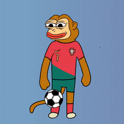 Ponke Playing Soccer Ball GIF