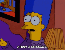 Pony Is Expensive Marge Simpson GIF