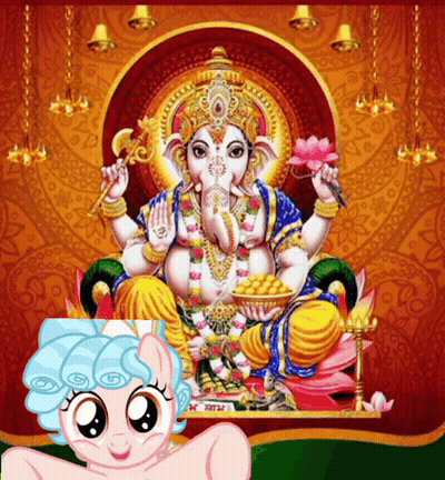Pony Next To Ganesha GIF