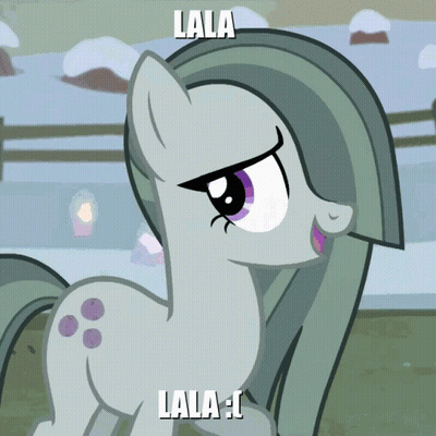 Pony Saying Lala Lala GIF