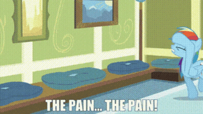 Pony Saying The Pain The Pain GIF