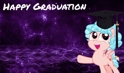 Pony Wearing Graduation Cap Happy Graduation GIF