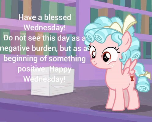 Pony With Have A Blessed Wednesday GIF