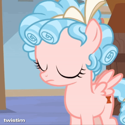 Pony With Twistim Text GIF