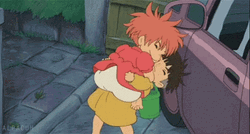 Ponyo And Sosuke Hugging
