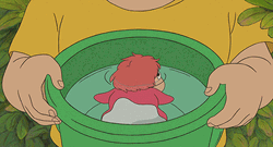 Ponyo Is Spitting Water