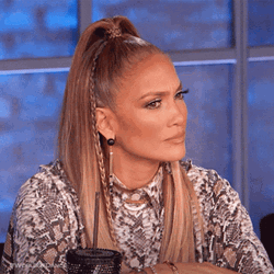 Ponytail Jlo Big Earrings GIF