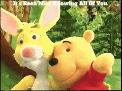 Pooh And Rabbit So Long Farewell GIF