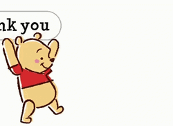 Pooh Piglet Thank You So Much Bow GIF