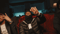Pooh Shiesty Rapping In Red Couch GIF