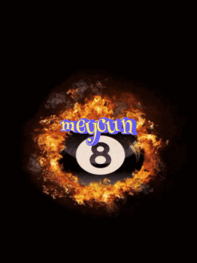 Pool Ball Number 8 Megan