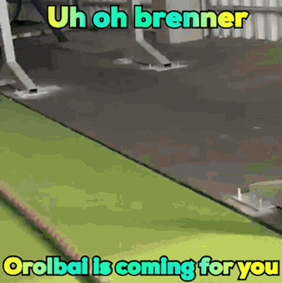 Pool Cue On Table Saying Uh Oh Brenner Orolbail Is Coming For You GIF