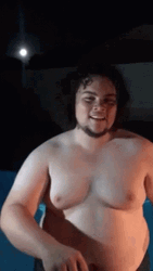 Pool Drop Fall Fat People GIF