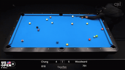 Pool Game At US Open E-Ball GIF