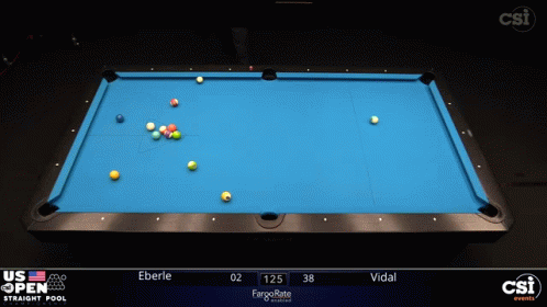 Pool Game Between Vidal And Eberie GIF