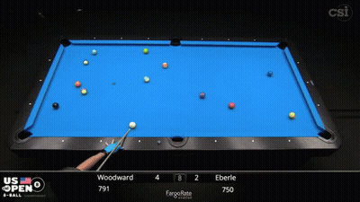 Pool Game On US Open Screen GIF