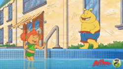 Pool Party Cannon Ball Arthur GIF