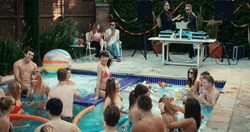 Pool Party DJ High Five GIF