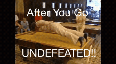 Pool Table After You Go Undefeated GIF