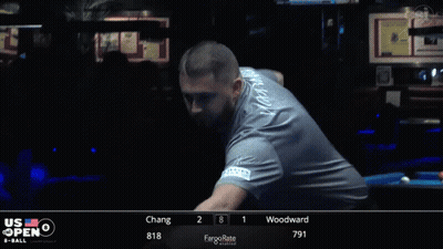 Pool Table With Blue Cloth Saying Diamond GIF