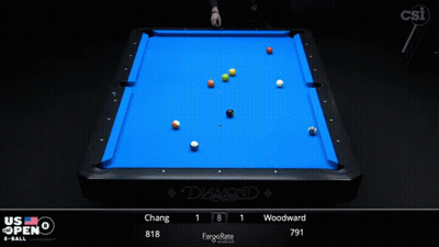 Pool Table With Number 781 GIF