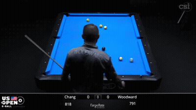 Pool Table With Player Woodward GIF
