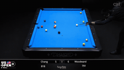 Pool Table With US Open GIF
