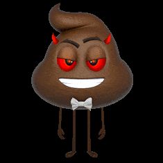 Poop Emoji Grinning GIF