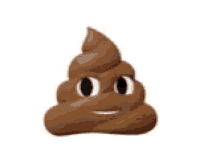 Poop Emoji With Different Facial Expressions