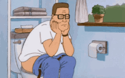 Pooping Hank Hill GIF