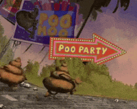 Poops Speeding To Party GIF