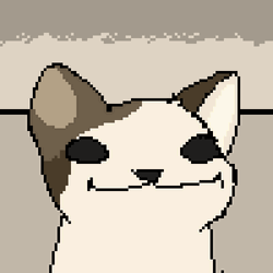 Pop Cat Oatmeal Pixel Cartoon