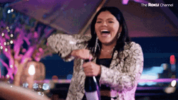 Pop Champagne Tiff Baira GIF
